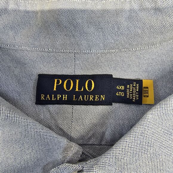 Polo Ralph Lauren Flesh Pony Oxford Long Sleeve Button Down Shirt 4xb‎ Men - Picture 2 of 8